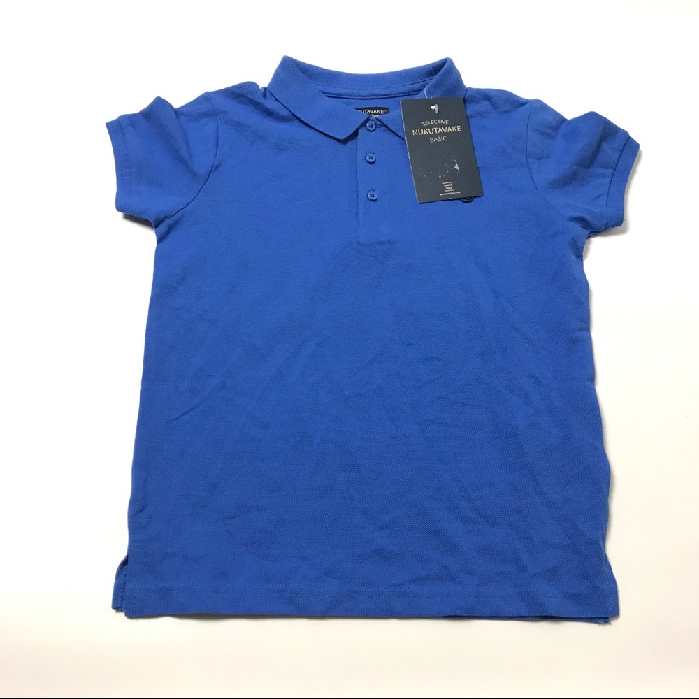 Nukutavake Boys Polo Shirt US 6 Short Sleeve Blue